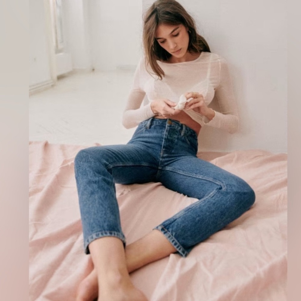 Sezane Brut Sexy Blue‎ Denim Jeans Sz 27